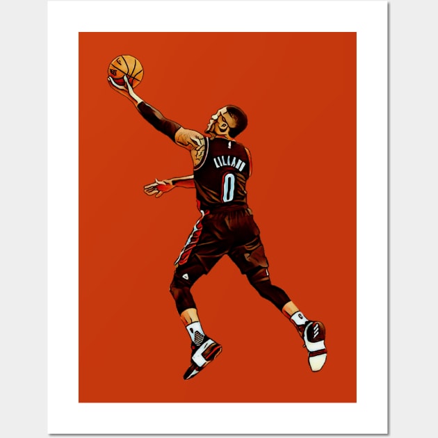 Lillard Wall Art by HoopDynastees